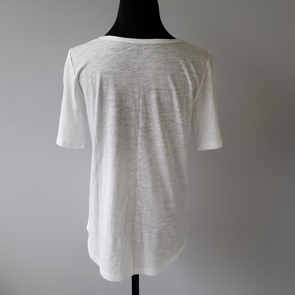 LOFT • Ruffle Eyelet T Shirt - Picture 5 of 8